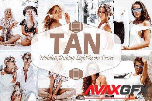 10 Tan Mobile & Desktop Lightroom Presets, warm LR preset - 627931