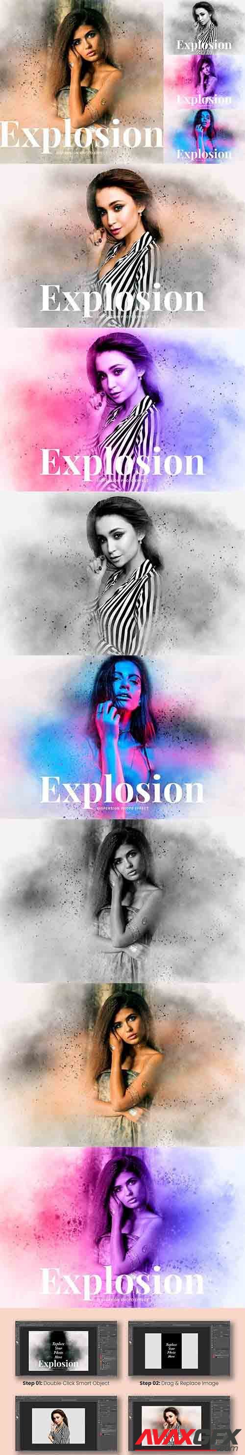 CreativeMarket - Explosion Dispersion Photo Effect 5981170
