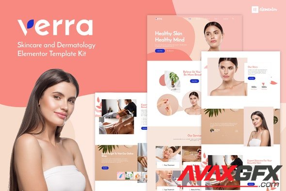 ThemeForest - Verra v1.0.0 - Skincare Dermatology Elementor Template Kit - 31979728