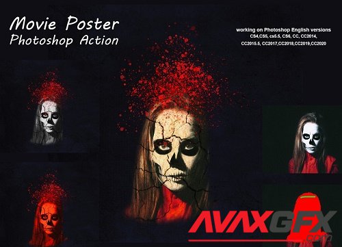 Movie Poster Photoshop Action - 5291440