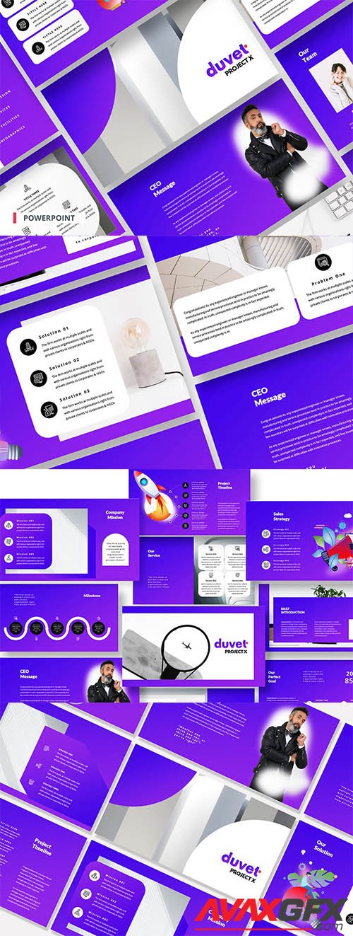 Pitch Deck Startup Powerpoint, Keynote and Google Slides Template
