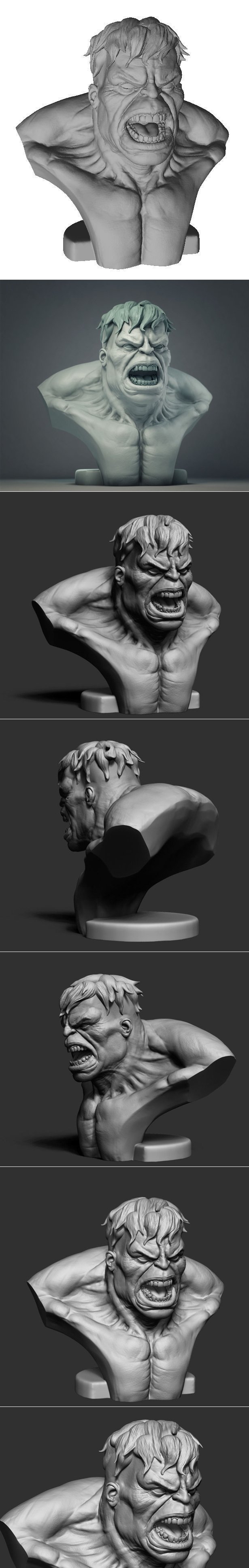 Hulk Bust – 3D Printable STL