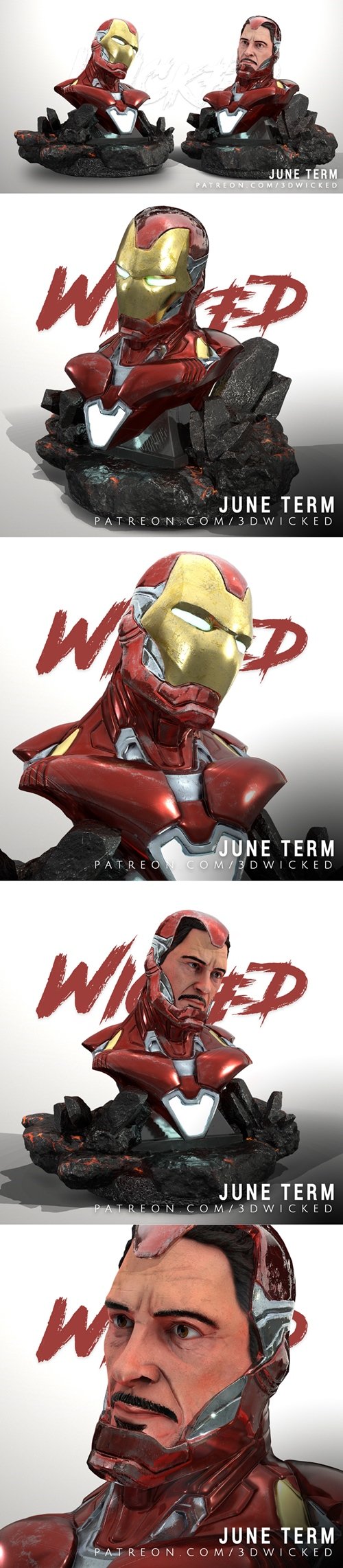 Iron man Bust – 3D Printable STL
