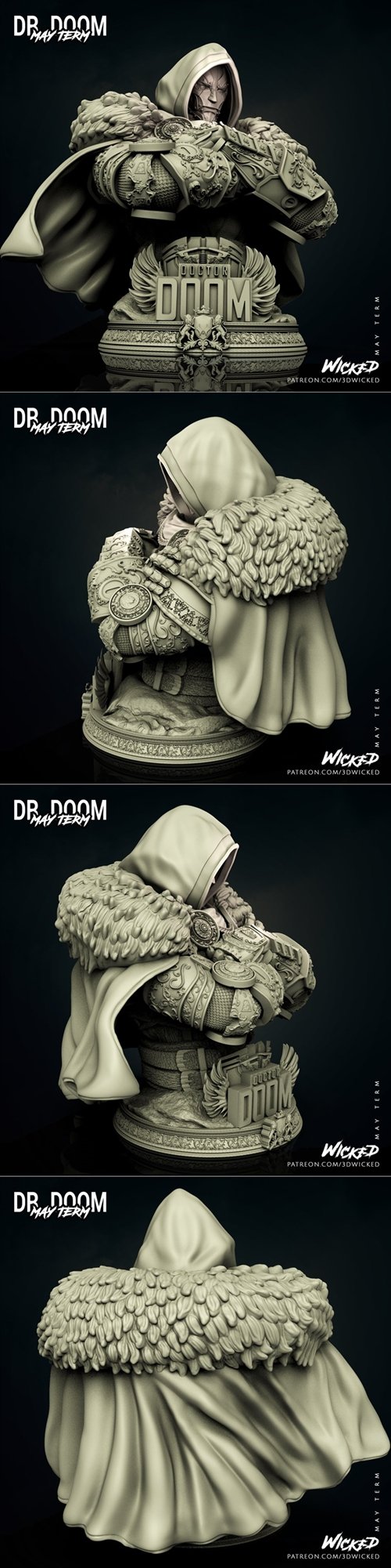 Dr. Doom Bust – 3D Printable STL