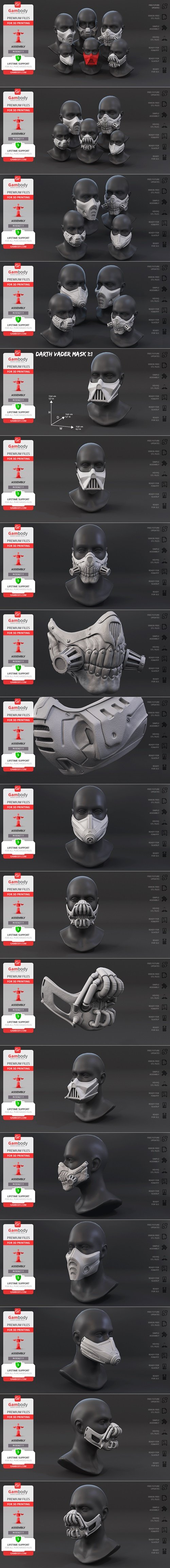 Fun Face Masks – 3D Printable STL
