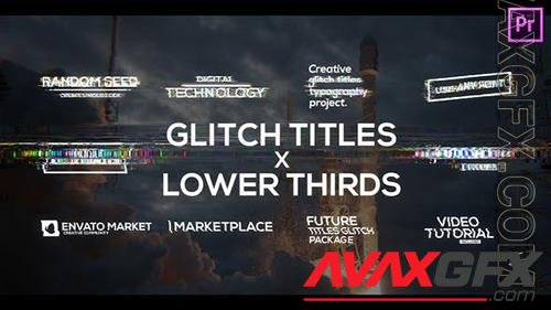 Glitch Titles X Lower Thirds Pack for Premiere Pro 33322154 (VideoHive)