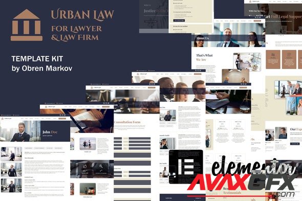 ThemeForest - Urban Law v1.0.1 - Lawyer & Law Firm Elementor Template Kit - 32657017