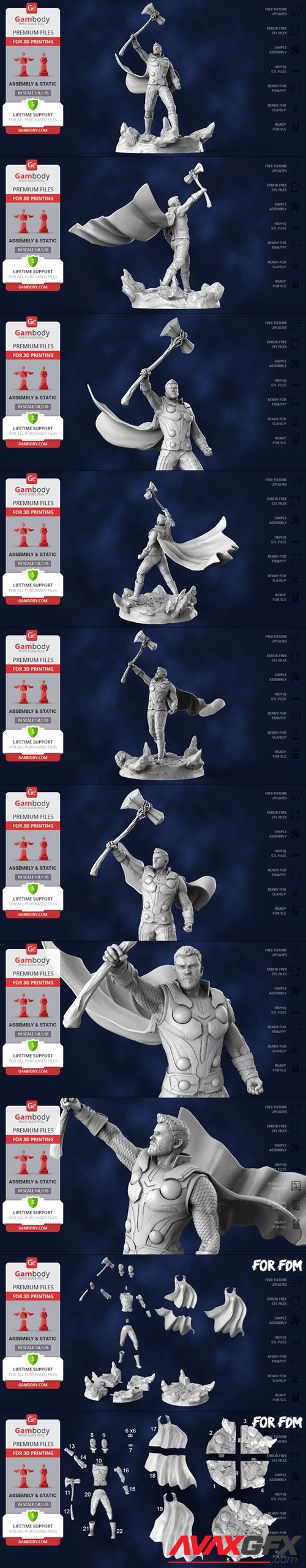 Thor with Stormbreaker – 3D Printable STL