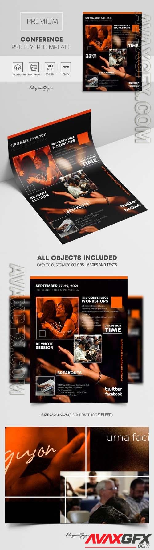 Church Conference – Premium PSD Flyer Template