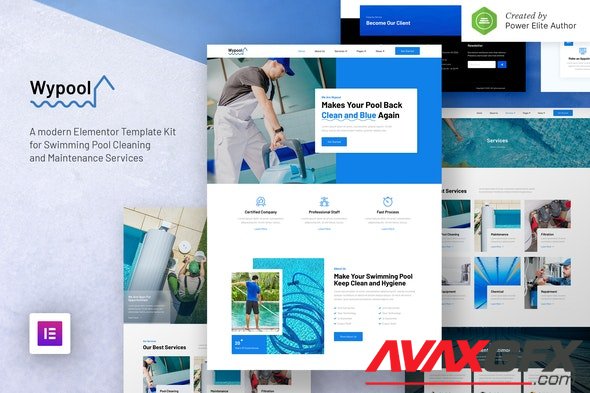 ThemeForest - Wypool v1.0.0 - Swimming Pool Cleaning & Maintenance Services Elementor Template Kit - 33467079