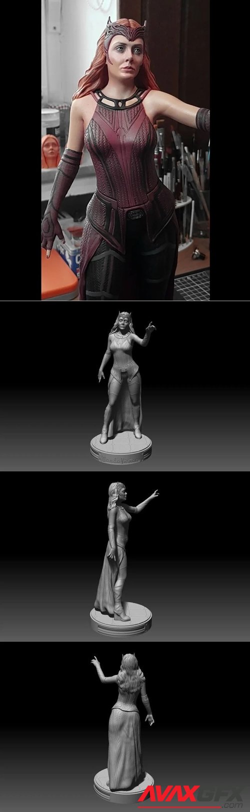 Wanda Scarlet Witch Marvel – 3D Printable STL
