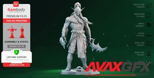 Illidan The Demon Hunter – 3D Printable STL