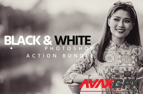 Black & White Effect PS Action Bundle
