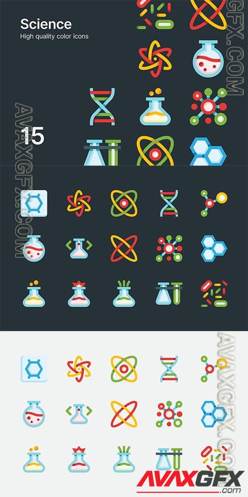 Vector Science Icons DRT4TEJ