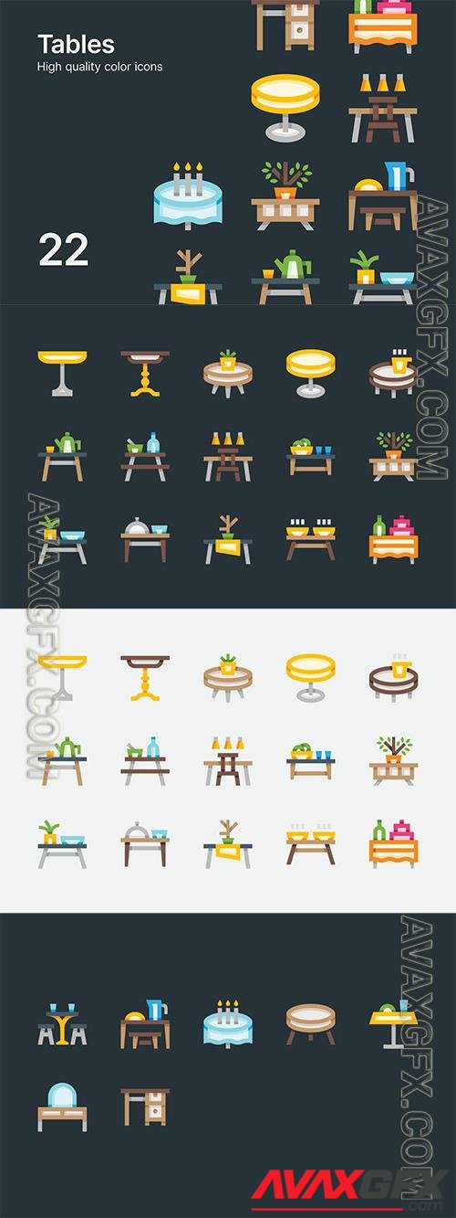 Vector Table Icons FEGX85M