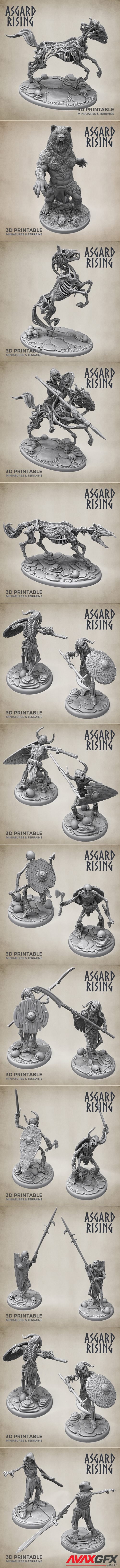 Asgard Rising November 2020 minis – 3D Printable STL