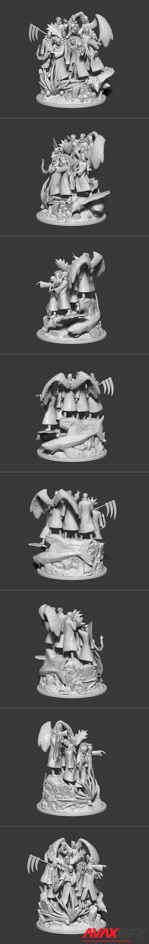 Akatsuki Diorama – 3D Printable STL