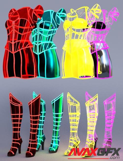 Neon Dream Outfit Textures