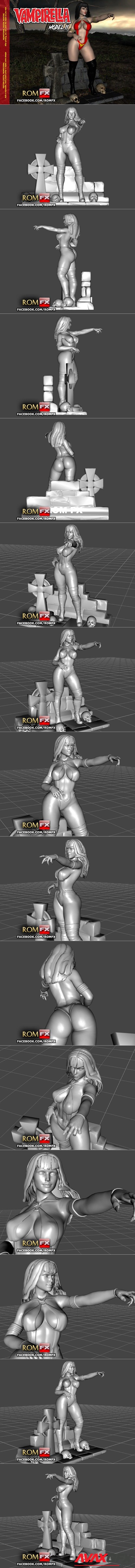 Vampirella Model 2 – 3D Printable STL
