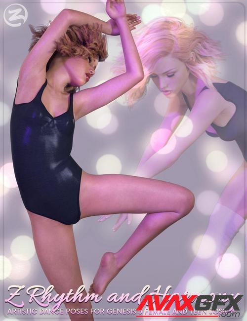 Z Rhythm and Harmony - Dance Poses for Genesis 8 Female and Teen Josie 8