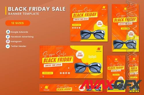 Black Friday Sale Product Banner Set Template NGHDP83