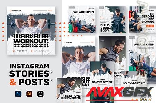Gym Instagram Stories + Posts 773SX4D