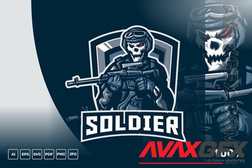 Soldier Mascot Logo