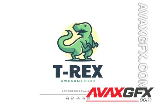 T - Rex Simple Mascot Logo