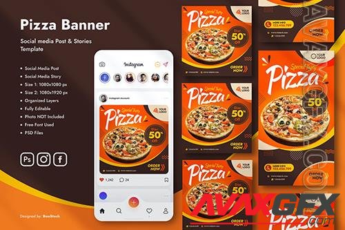 Pizza Instagram Post Story Template MU5NNQG