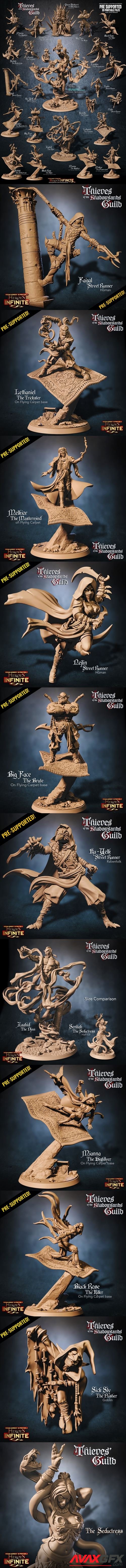 Heroes Infinite – Thieves of the Shadowsands Guild – 3D Print Model – 3D Print
