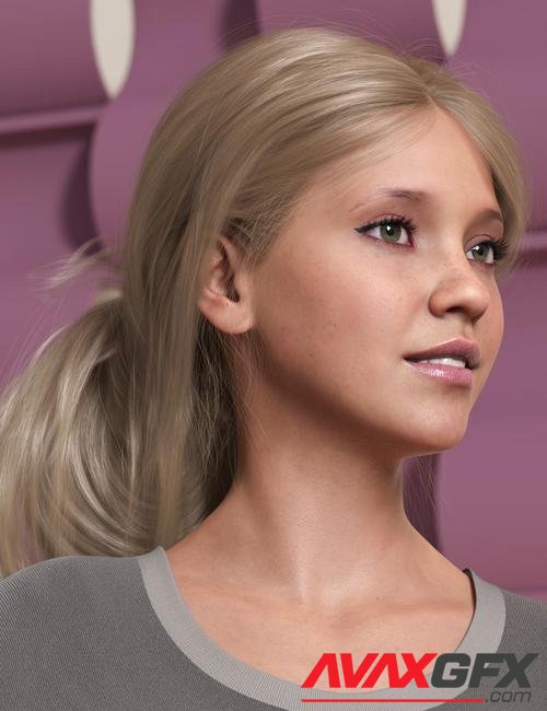 Wild Loop Tail Hair for Genesis 3 and 8 Female(s) and Male(s)
