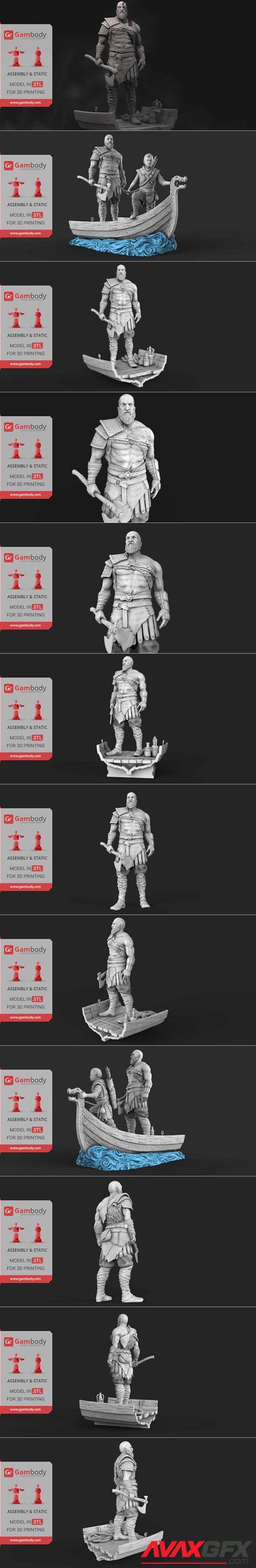 Grumpy old Kratos – 3D Printable STL