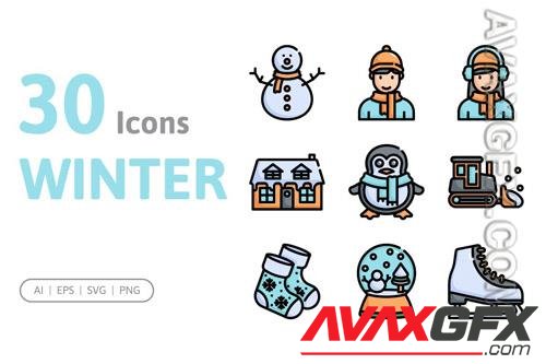 30 Winter Icons-LFNEXGB