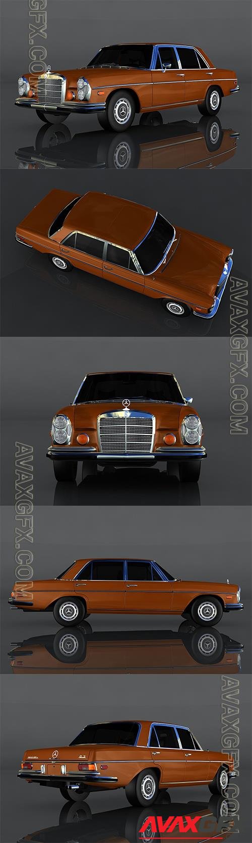 1972 Mercedes-Benz 300 3D Model o93251