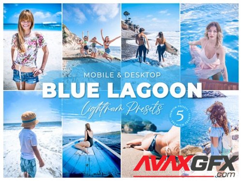 Blue Lagoon Mobile Desktop Lightroom Presets Lifestyle Instagram