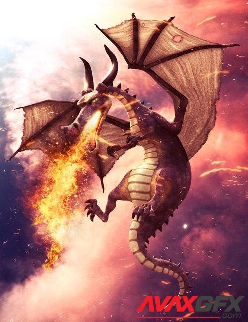 Mythical Dragon for Daz Dragon 3