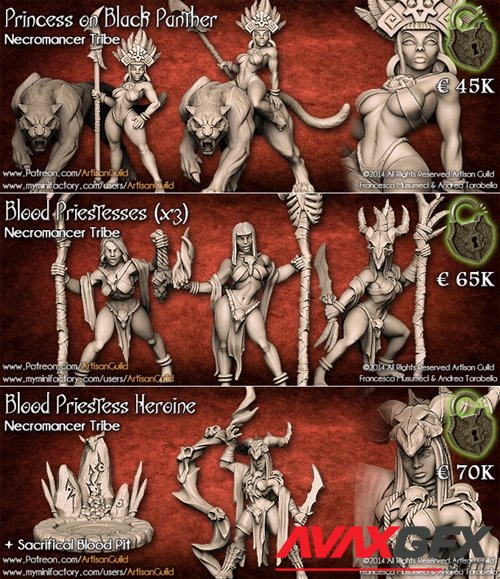 Necromancer Tribe – 3D Printable STL