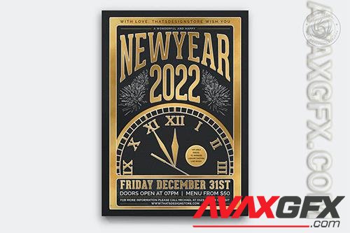 New Year Flyer Template V12 L6Y9GB9