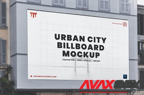 Urban City Billboard Mockup 04