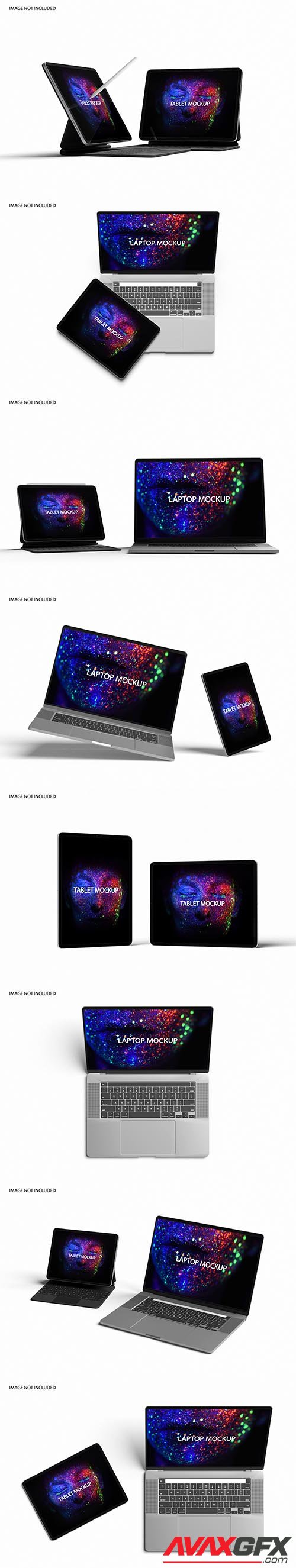 Laptop and tablet mockup