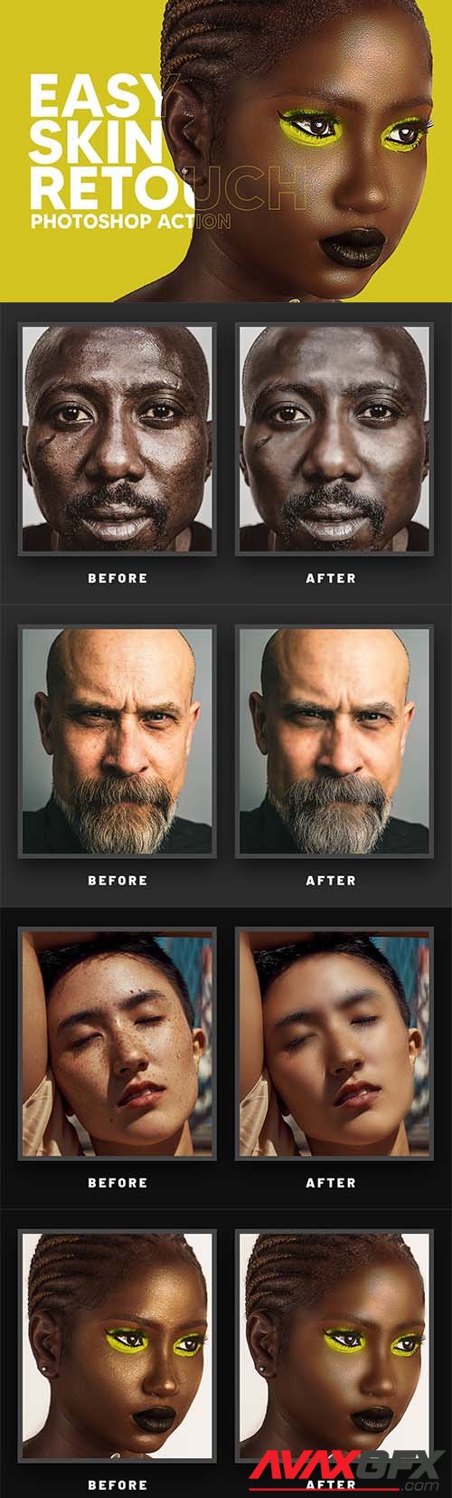 CreativeMarket - Easy Skin Retouch Ps Action 6474080