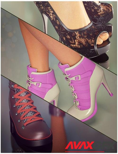 Beautiful Shoes Collection for Genesis 8 Female(s)