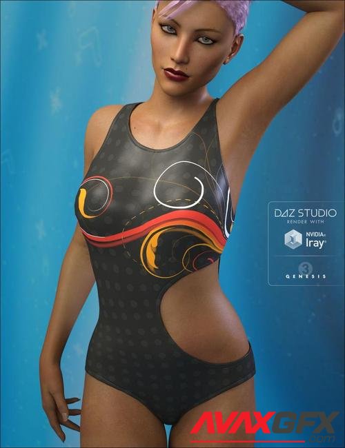 WT21 Wicked Strappy Swimsuit Textures