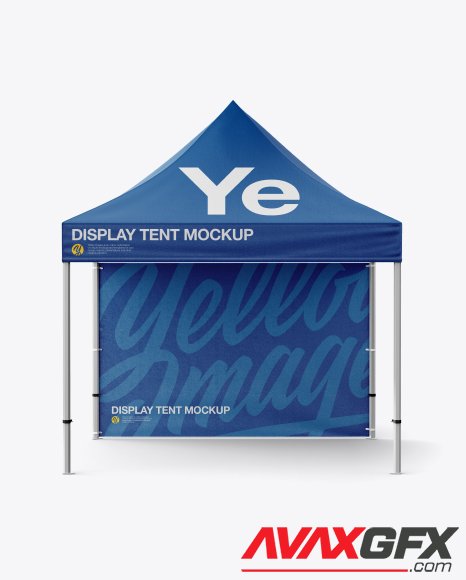 Display Tent W/ One Wall Mockup 28556
