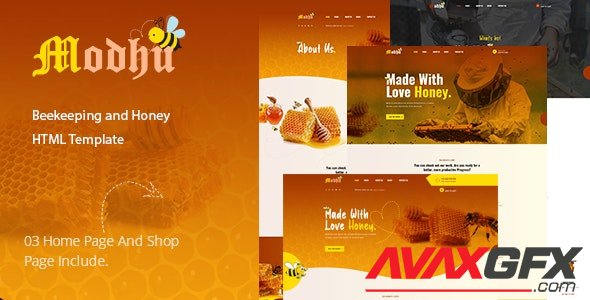 ThemeForest - Modhu v1.0 - Beekeeping and Honey HTML Template - 34137417