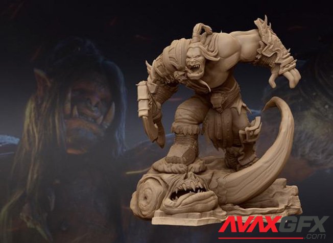 Warcraft Grommash Hellscream 3D Printable STL