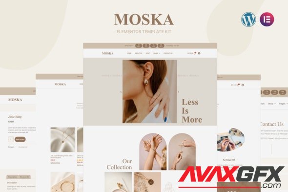 ThemeForest - Moska v2.0.1 - Fashion Jewelry Store WooCommerce Elementor Template Kit - 33229966