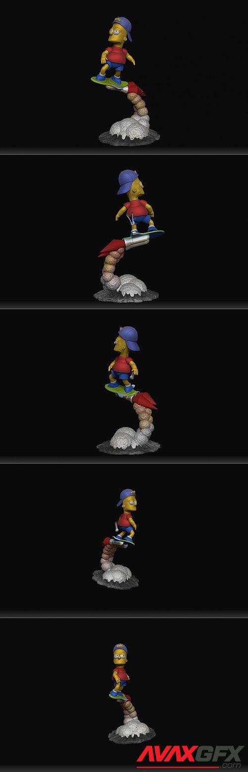 Simpsons Bart – 3D Printable STL