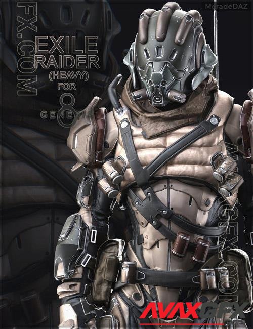 Exile Raider  Heavy  For Genesis 8 and 8 1 Male