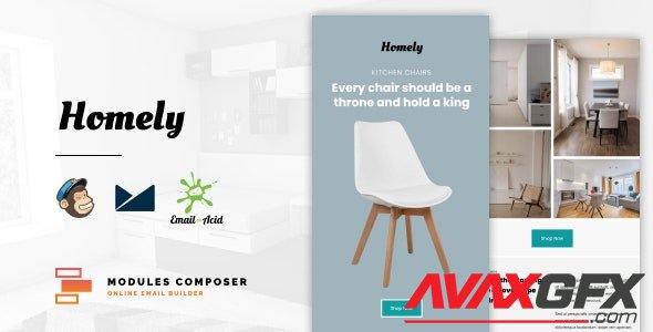 ThemeForest - Homely v1.0 - E-Commerce Responsive Furniture and Interior design Email with Online Builder - 35148942